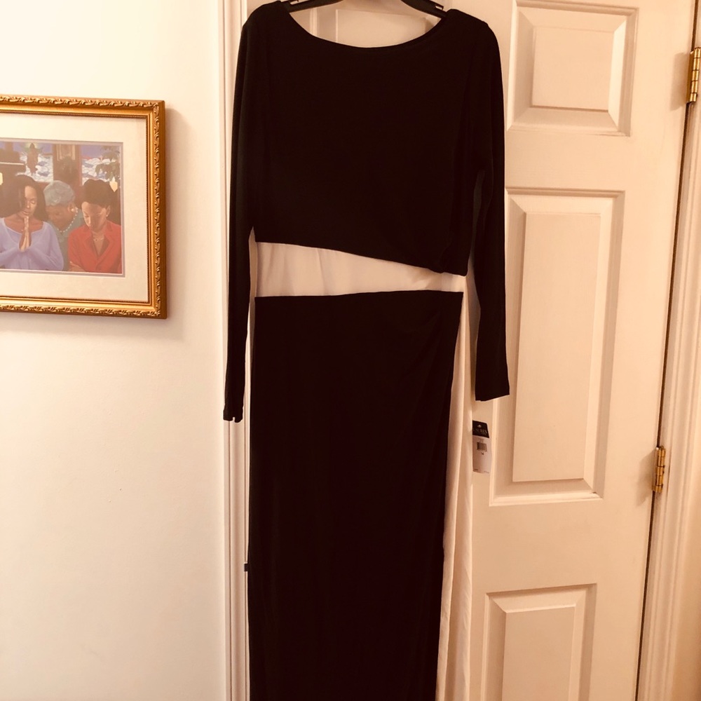 Black and white dress